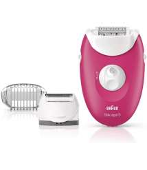 Braun Silk-épil 3-410, Epilator for Long-Lasting Hair Removal, Shaver and Trimmer Head, 20 Tweezer system, Smartlight technology, Massage rollers