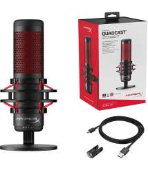 Microphone for streamers, content creators and gamers PC, PS4, and Mac | HX-MICQC-BK HyperX QuadCast Standalone
