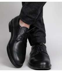 Men Shoes leather Black Formal