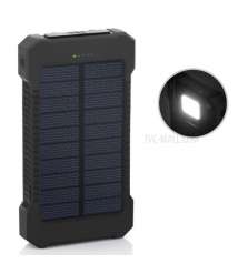 Solar Power Bank 10000mAh Waterproof External Battery
