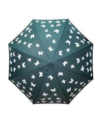 Colour Changing Umbrella- Butterflies, Changes colour from white to multi colour when wet