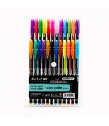 Set Of 24 Neon Color Pen