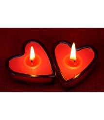 Candle Heart Design 2 Pcs