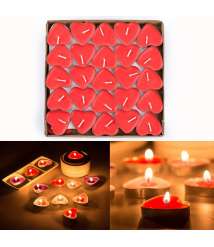 Heart Candles Box 50 Pieces