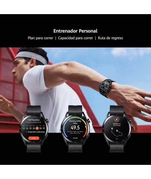 HUAWEI Watch 3 GT3 Connected GPS Smartwatch with Sp02 and All-Day Health Monitoring | 14 Days Battery Life