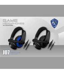 J07 Headset Head-mounted Gaming Headphone Wire-controlled  Computer Game Audio-visual Headset