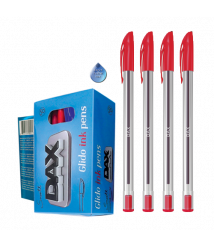 DAX SMOOTH Ballpoint Pen - Clear Body - Black DAX SMOOTH 50 Pen Box